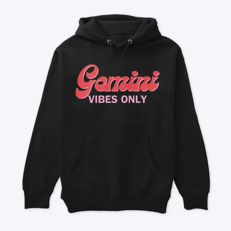 Gemini vibes only retro hoodie