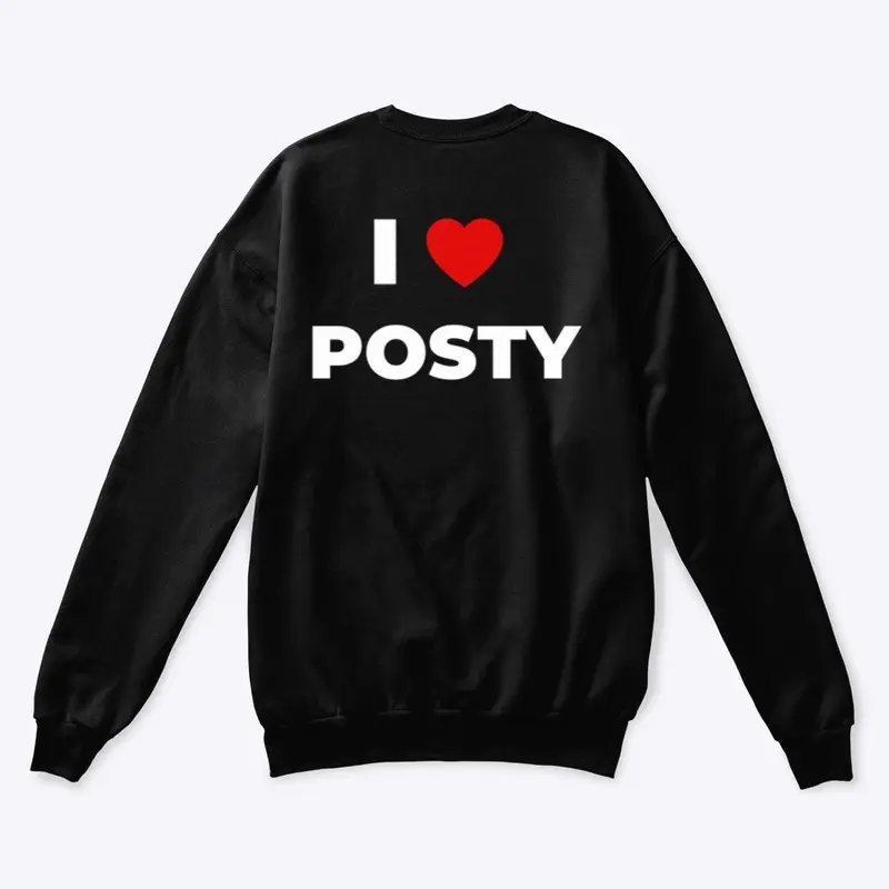 I ❤️ Posty back print